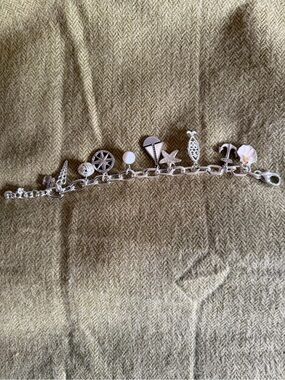 Brighton Silver Beach Charm Bracelet with Nautical Charm